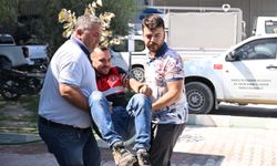 Manisa Büyükşehir Belediyesi personeline nefes kesen tatbikat