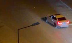 İzmir’de mahalleliyi bezdiren drift magandaları kamerada