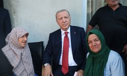 Cumhurbaşkanı Erdoğan Rize'de komşularını ziyaret etti