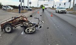 Manisa’da sepetli motosiklet tırla çarpıştı: 1 ölü