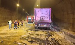 Ege'de tünel içinde kaza, 1 yaralı