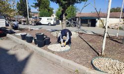 Karayenice Mahallesi meydanında yenileme çalışması