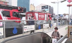Ümraniye'de metro istasyonunda yangın paniği