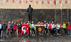 Manisa'da pedallar Cumhuriyet için çevrildi