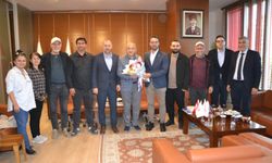 Manisa Gazeteciler Cemiyeti'nden Manisa TSO Başkanı Yılmaz'a ziyaret