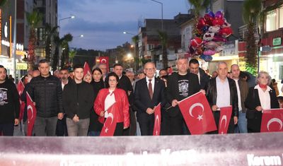 Turgutlu'da ‘Sessiz Saygı' korteji
