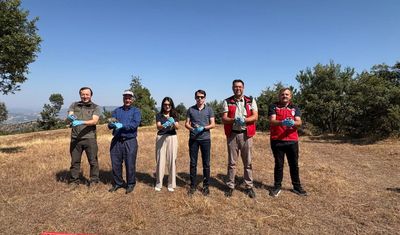 Manisa Gördes'te ekolojik denge için doğaya 500 keklik bırakıldı