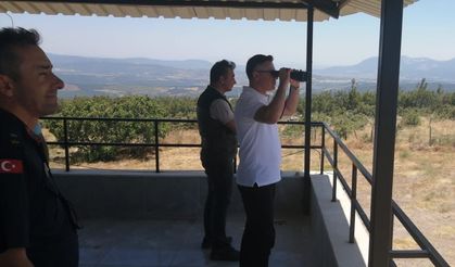 Kaymakam Koç, kırsal mahallelerde yangın tedbirlerini inceledi