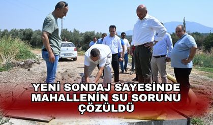 Yeni sondaj sayesinde mahallenin su sorunu çözüldü