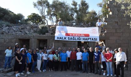 Aigai antik kentinde sağlık için yürüdüler
