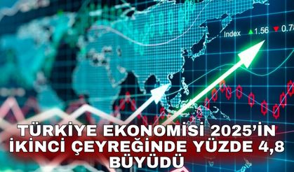 Türkiye ekonomisi 2025’in ikinci çeyreğinde yüzde 4,8 büyüdü