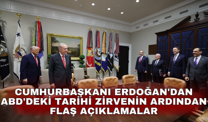 Cumhurbaşkanı Erdoğan'dan ABD'deki tarihi zirvenin ardından flaş açıklamalar