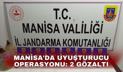 Manisa'da uyuşturucu operasyonu: 2 gözaltı