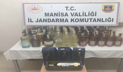 Akhisar'da jandarmadan kaçak alkol ve tütün operasyonu