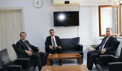 Kaymakamlardan Kaymakam Yıdız'a 'hayırlı olsun' ziyareti