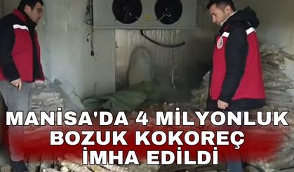 Manisa'da 4 milyonluk bozuk kokoreç imha edildi