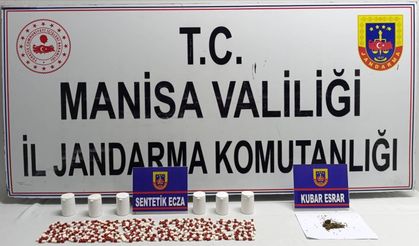 Soma’da 302 sentetik ecza ele geçirildi