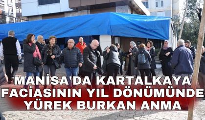 Manisa'da Kartalkaya faciasının yıl dönümünde yürek burkan anma