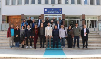 Gazetecilerden Jandarma Komutanlığı’na ziyaret