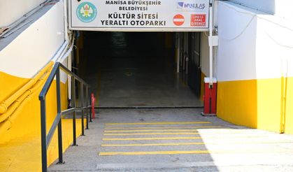 Manisa’da yeraltı otoparkı baştan aşağı yenilendi