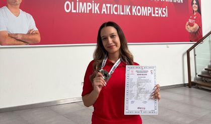 Manisalı milli sporcu Denktaş'tan rekor üstü atış
