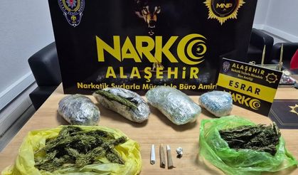 Alaşehir’de *y*şturuc* operasyonu: 1 kilo *sr*r ele geçirildi