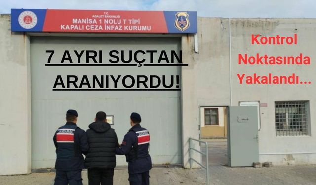 Aranan şahıs yol kontrol noktasında yakalandı