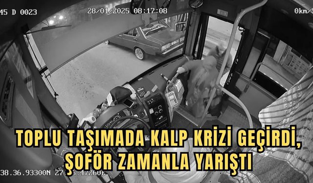 Toplu taşımada kalp krizi geçirdi, şoför zamanla yarıştı