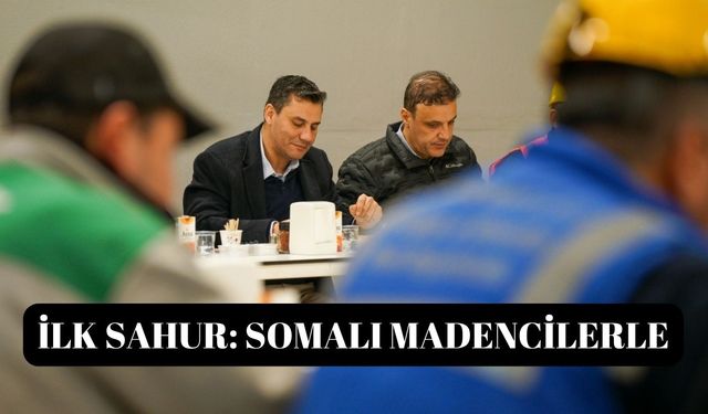 Başkan Zeyrek Sahurda Madenci Sofrasına Oturdu