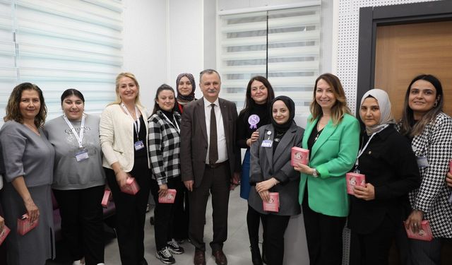 Başkan Balaban Kadın çalışanların Kadınlar Günü'nü kutladı