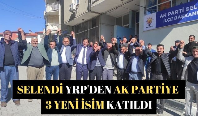 Selendi YRP'den AK Partiye 3 yeni isim katıldı