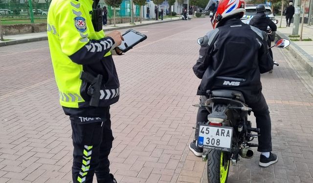 Salihli'de 3 ayda 257 araç trafikten men edildi