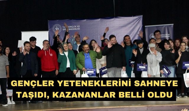 Gençler yeteneklerini sahneye taşıdı, kazananlar belli oldu