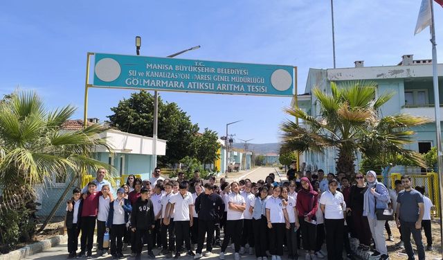 Arıtma tesisine giden öğrenciler suyun değerini yerinde öğrendi