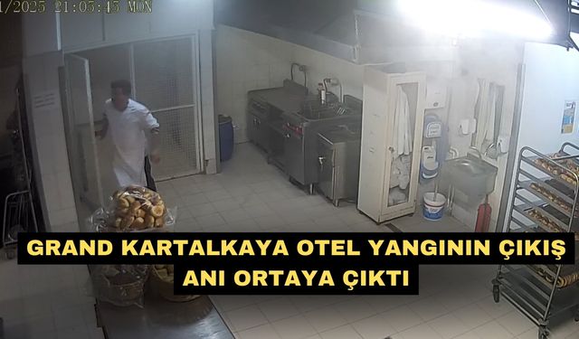 Grand Kartalkaya Otel yangının çıkış anı ortaya çıktı