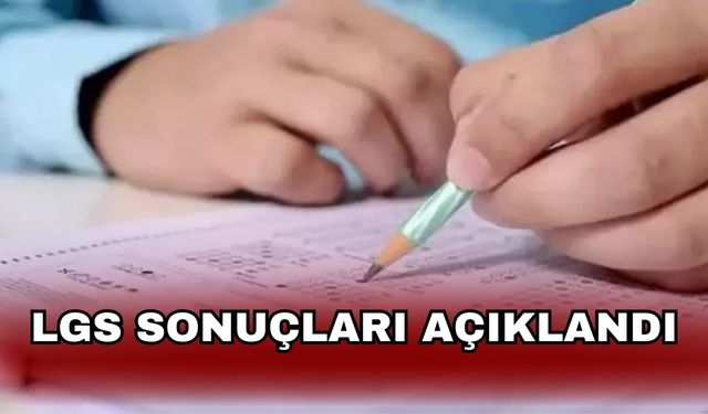 LGS sonuçları açıklandı