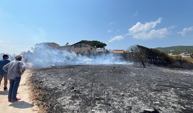 Arazi yangını kısa sürede söndürüldü: Can ve mal kaybı yaşanmadı