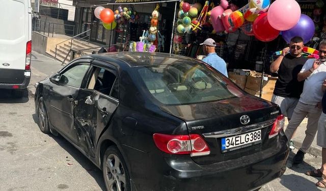 Vinç kaydı, yaşlı adam iki torunuyla otomobilin altında kaldı