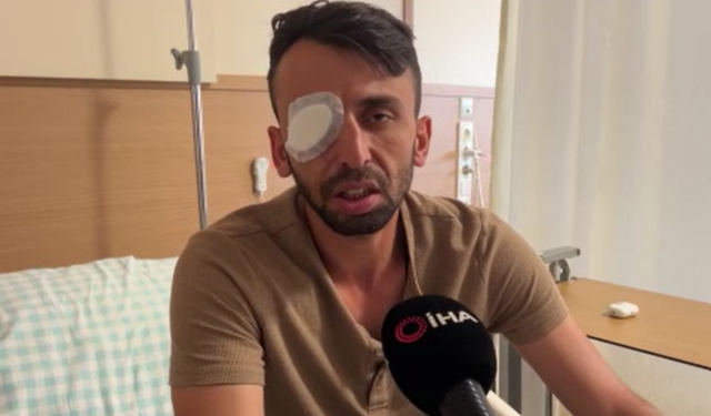 Kör kurşun mağduru işçinin bir gözü kör oldu