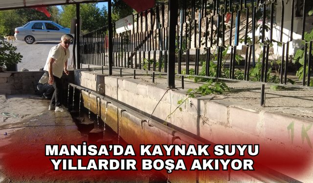 Yaralı Pınar kaynak suyu yıllardır boşa akıyor