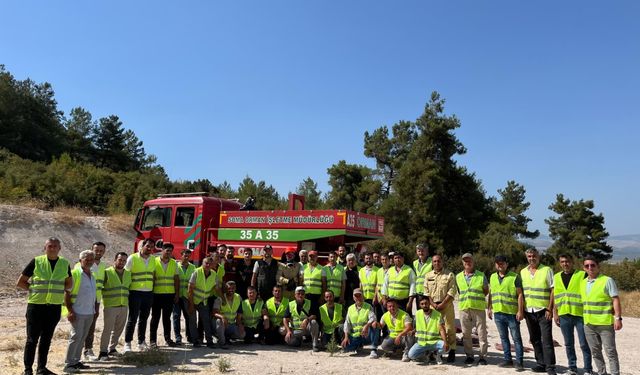 Yangın riskine karşı kamu personelinden büyük fedakarlık