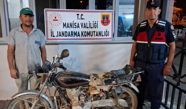 5 yıldır aranan çalıntı motosiklet Salihli’de bulundu