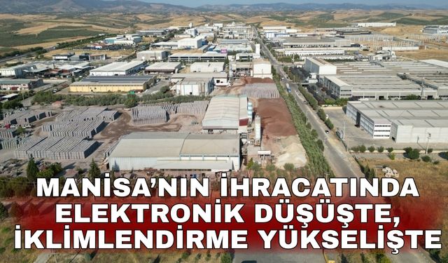 Manisa’nın ihracatında elektronik düşüşte, iklimlendirme yükselişte