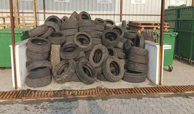 Manisa’da 86,5 ton lastik geri dönüşüme kazandırıldı