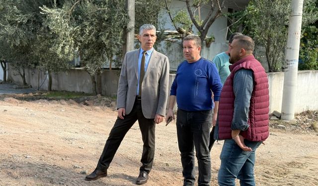 Başkan Okur çalışmaları yerinde inceledi