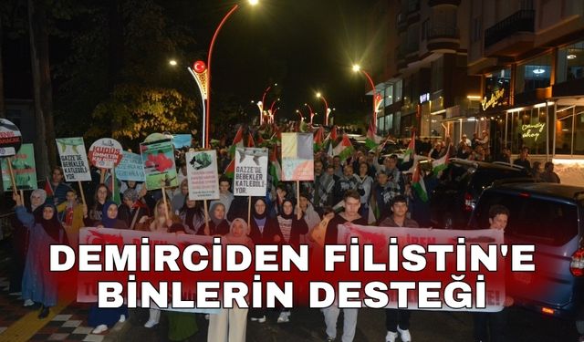 Demirciden Filistin'e binlerin desteği