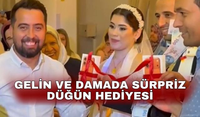 Gelin ve damada sürpriz düğün hediyesi