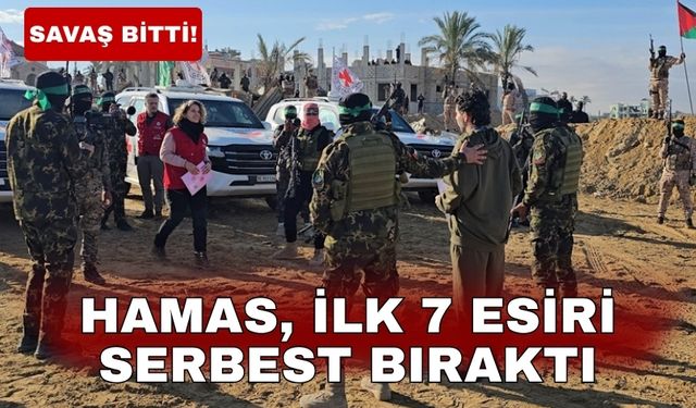 Hamas, ilk 7 esiri serbest bıraktı