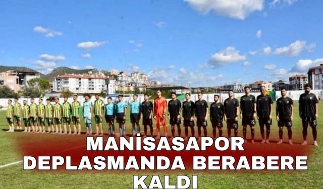 Manisasapor deplasmanda berabere kaldı