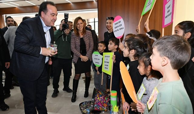 Manisa’da atık piller fidana dönüşüyor